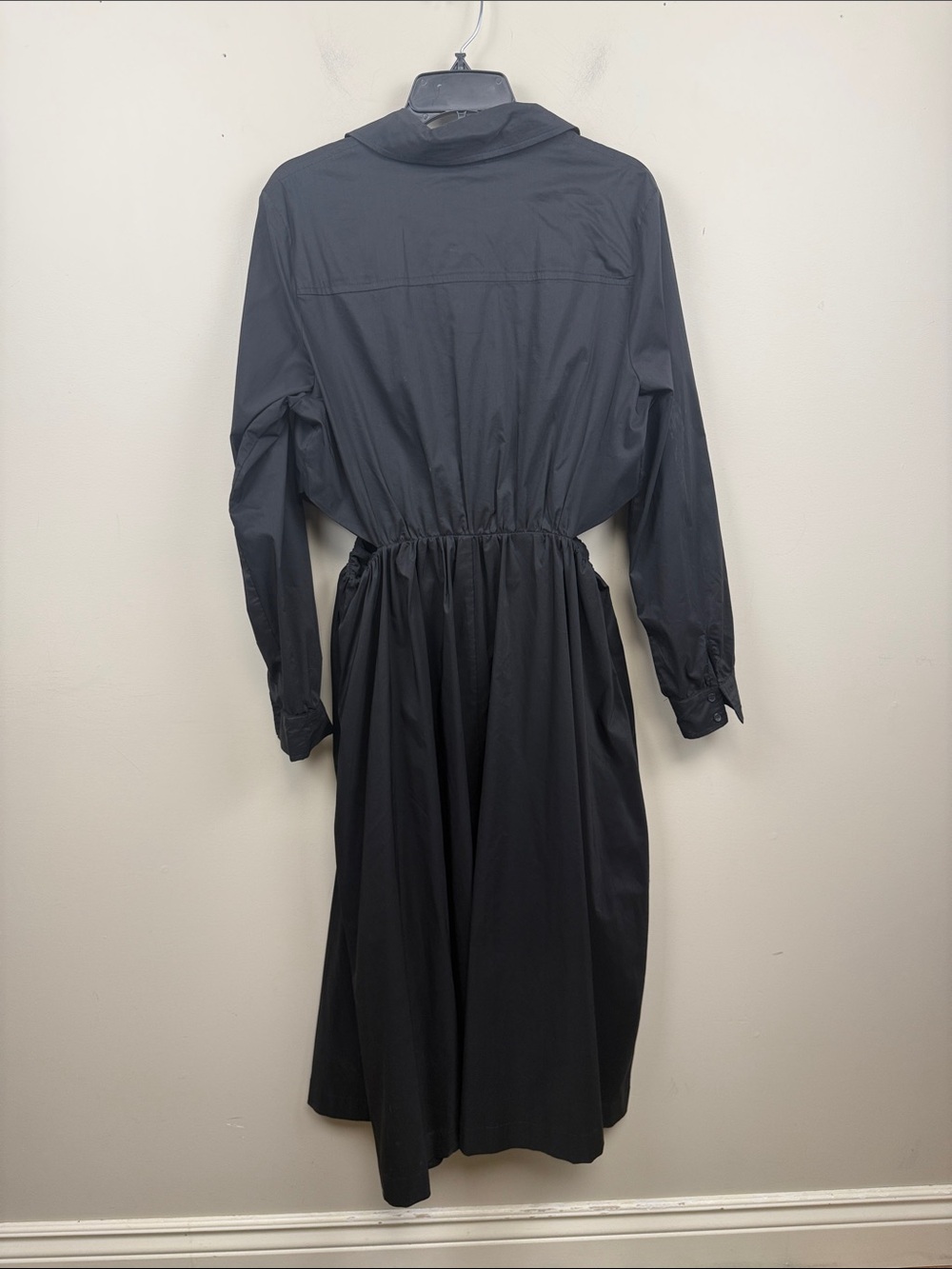 Anthropologie Sunday in Brooklyn Classic Black  cut our Shirt Dress large - Picture 8 of 13